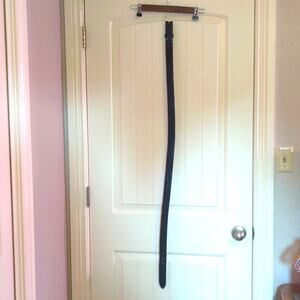 Rodney Ammons One of a Kind Custom Hand Made Black Alligator Belt Men's Sz 42.